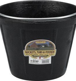 Miller Little Giant Rubber All Purpose Pail Black 10 Quart - DF10