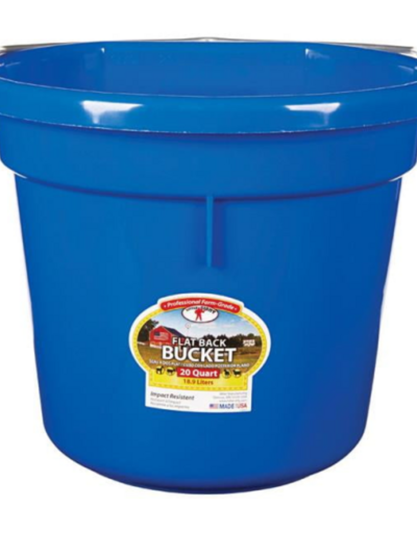 Miller Little Giant 20 qt. Round Plastic Bucket - Blue