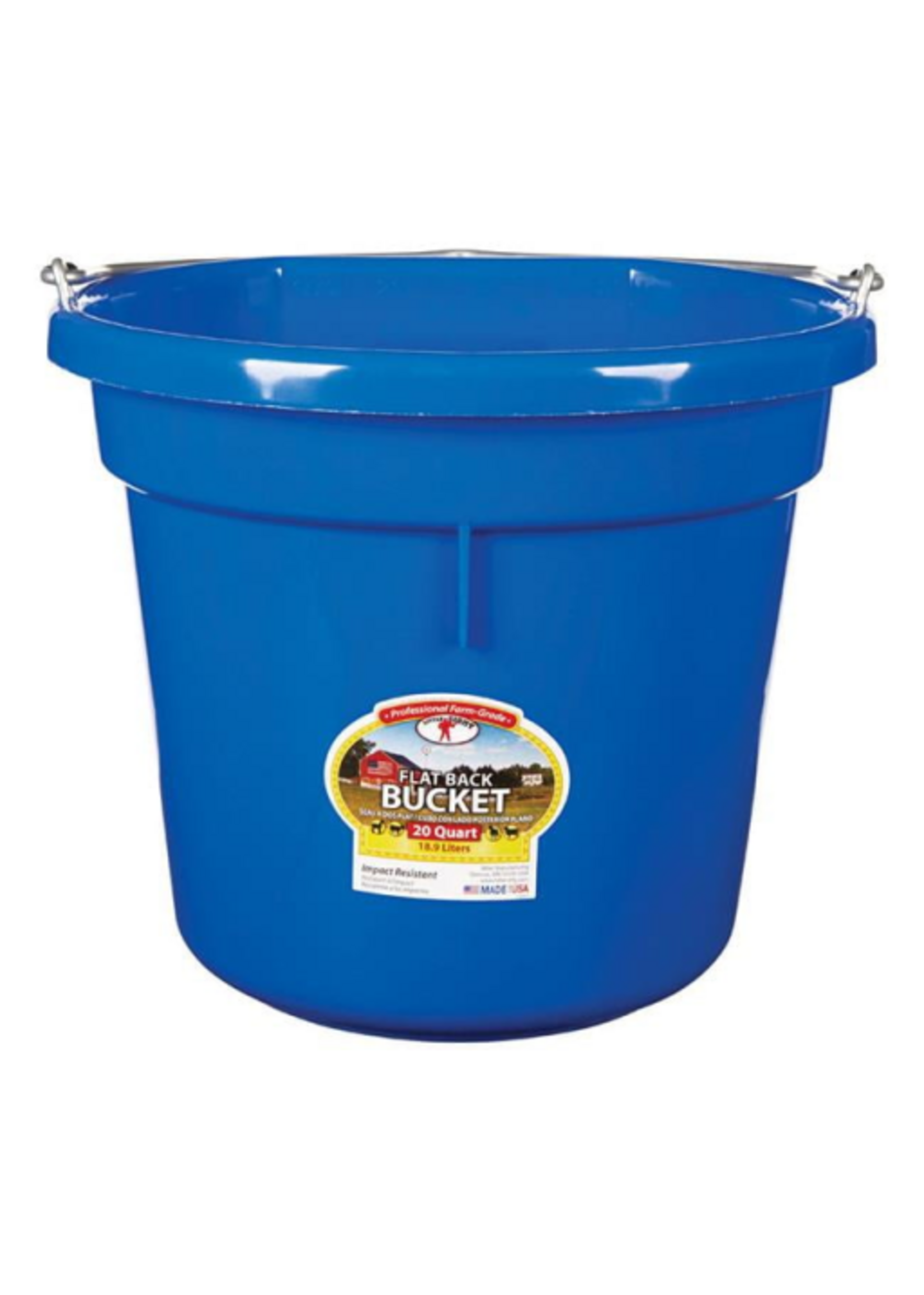 Miller Little Giant 20 qt. Round Plastic Bucket - Blue