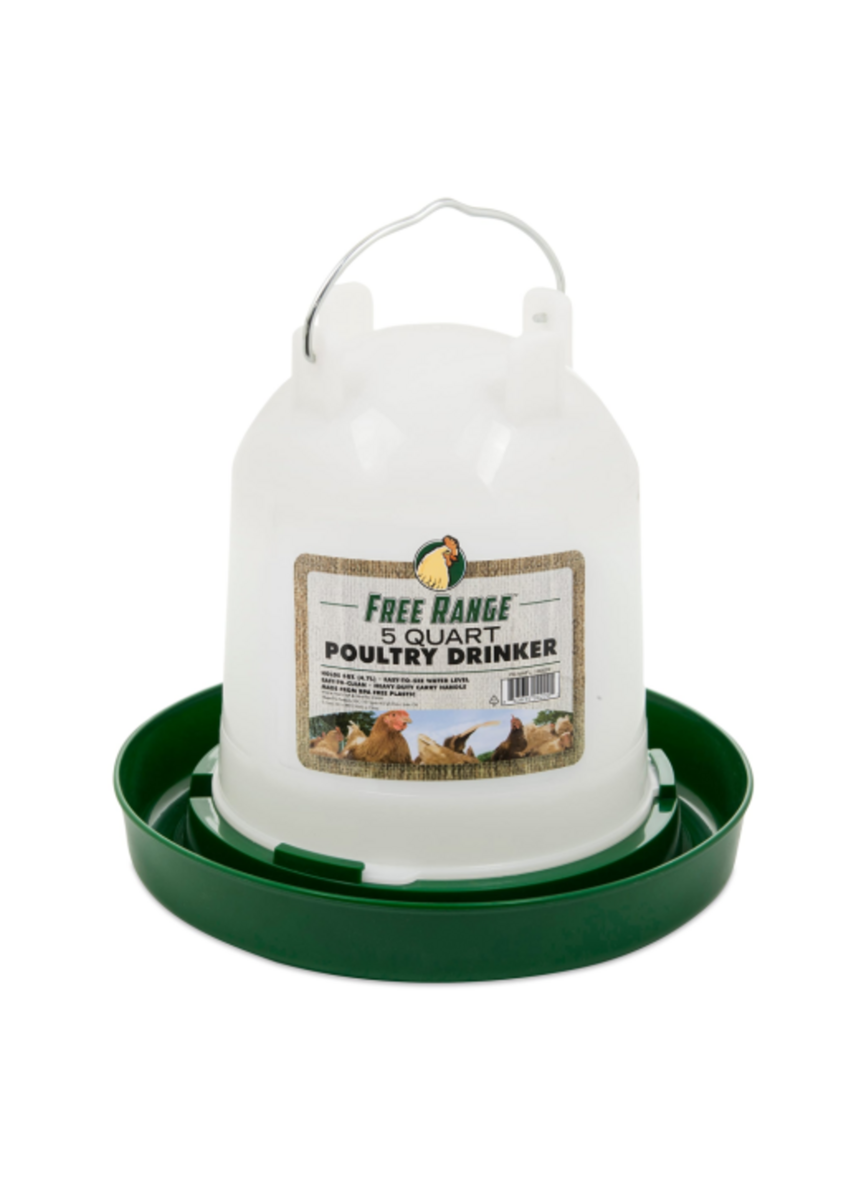 Harris Harris Plastic Poultry Drinker - 5 Quart Green