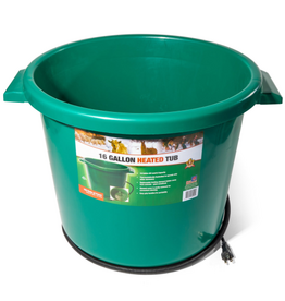 Farm Innovators Farm Innovators Plastic Heated Animal Water Bucket Green - 16 Gallon - HT-200