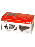 Miller Little Giant Lamb Nursing Bottle Screw On Nipples 12-Pack