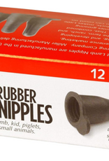 Miller Little Giant Lamb Nursing Bottle Screw On Nipples 12-Pack