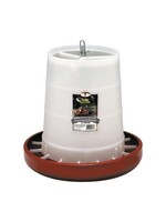Miller Little Giant Red Plastic Hanging Poultry Feeder - 22 lb