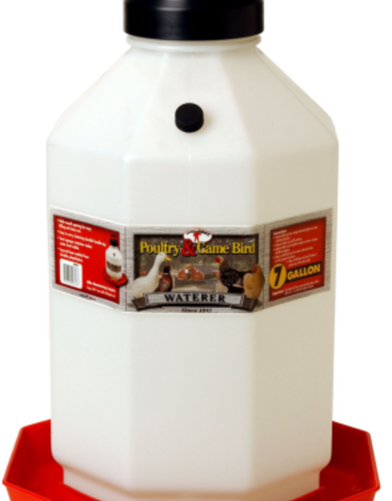 Miller Little Giant Plastic Poultry Waterer - 7 Gallons