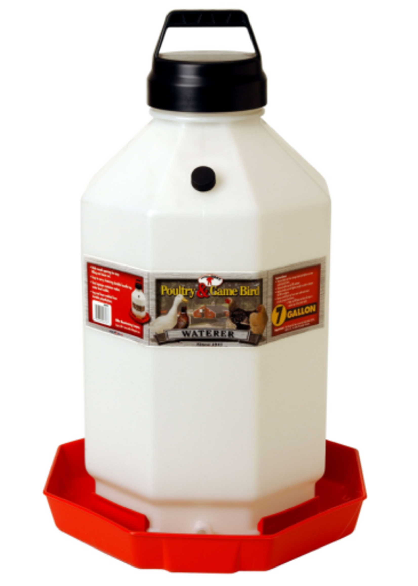 Miller Little Giant Plastic Poultry Waterer - 7 Gallons