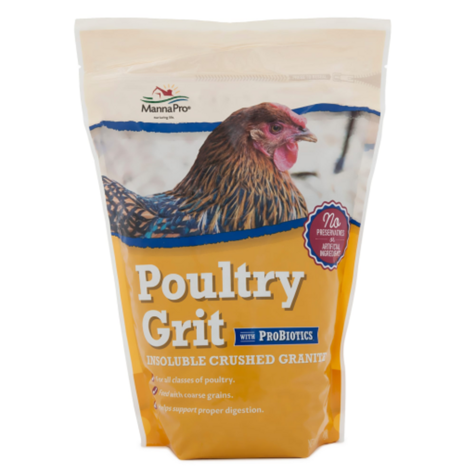 Manna Pro Manna Pro Poultry Grit with Probiotics | Insoluble Crushed Granite | 5 LB