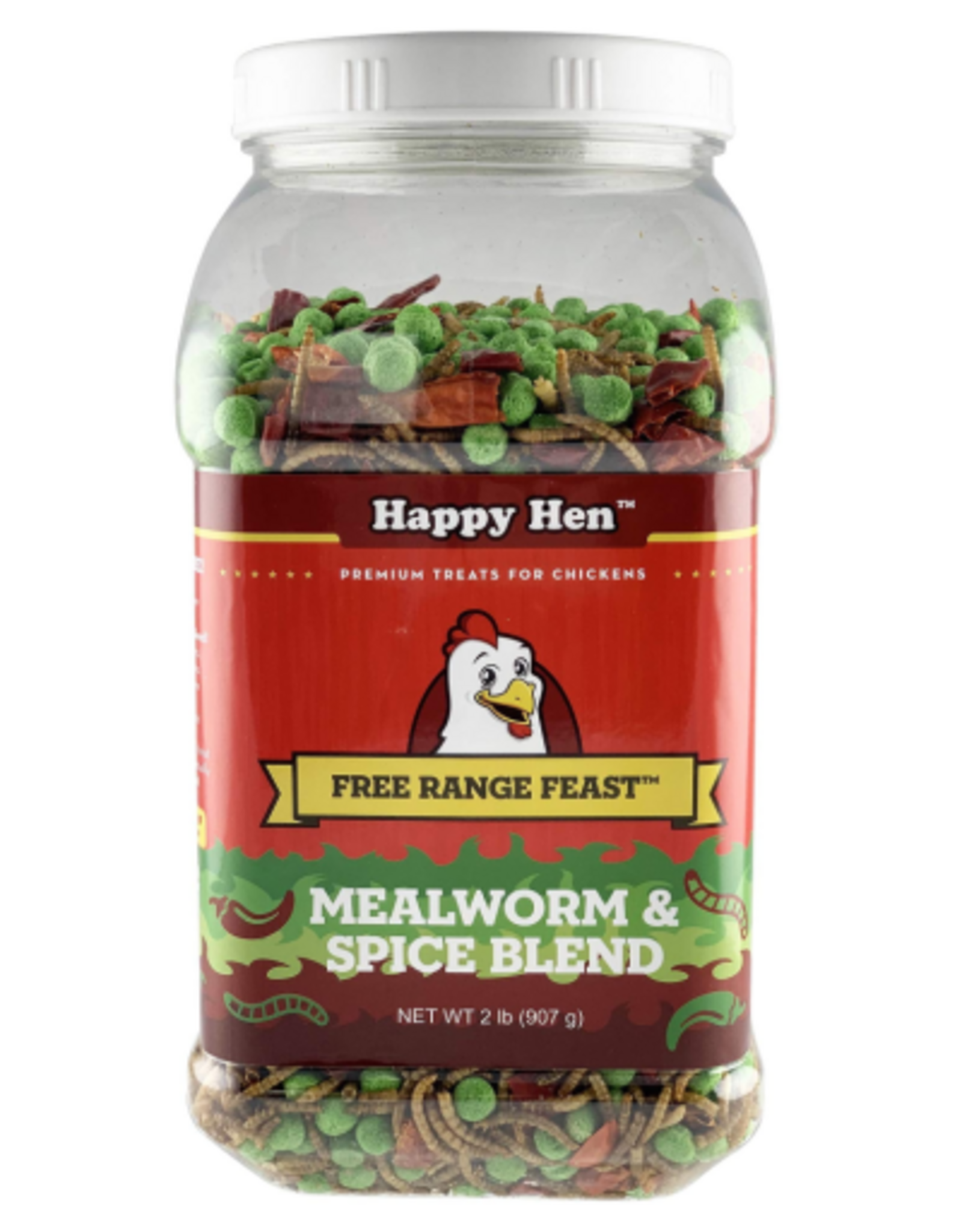 Happy Hen Treats HAPPY HEN FREE RANGE FEAST MEALWORM & SPICE 2LBS