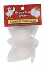 Durvet Happy Hen CERAMIC NEST EGGS WHITE 2 PACK