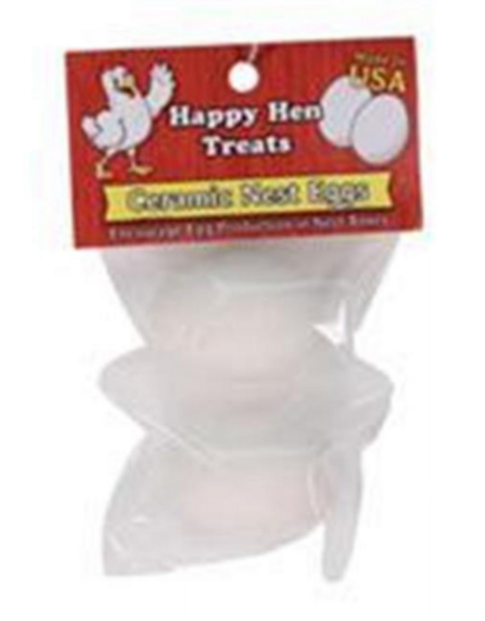 Durvet Happy Hen CERAMIC NEST EGGS WHITE 2 PACK