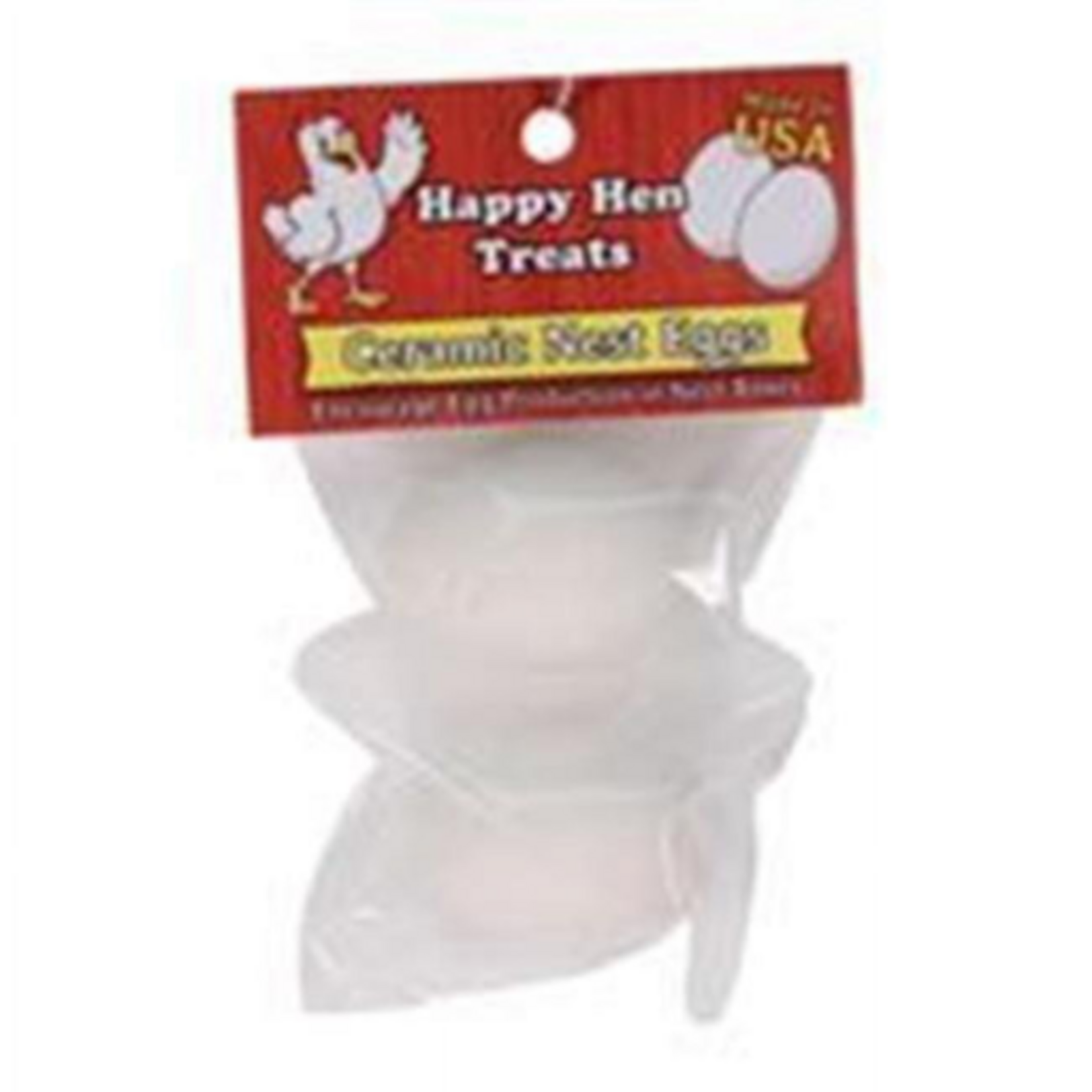 Durvet Happy Hen CERAMIC NEST EGGS WHITE 2 PACK