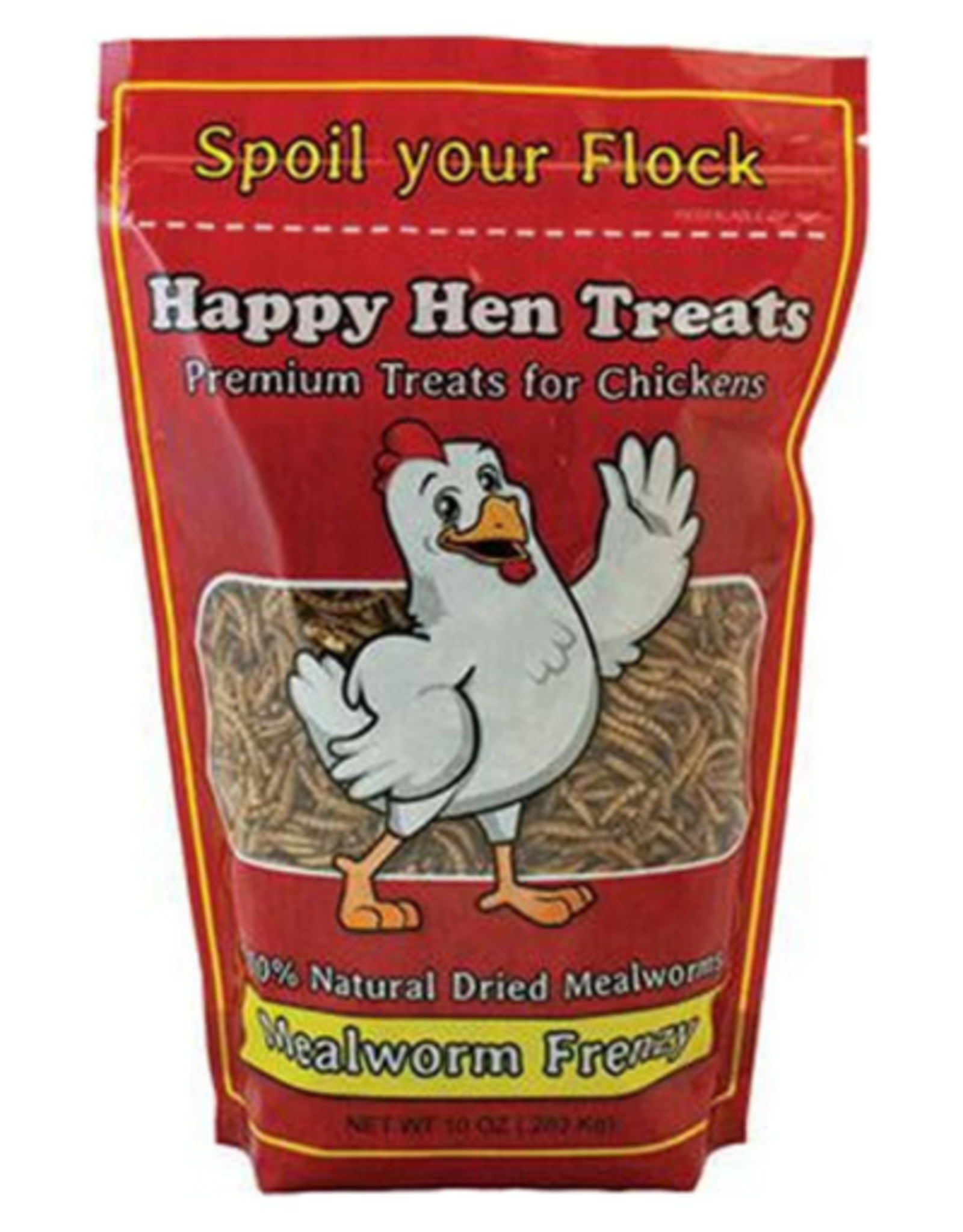 Happy Hen Treats Happy Hen Mealworm Frenzy for Chickens 10 oz