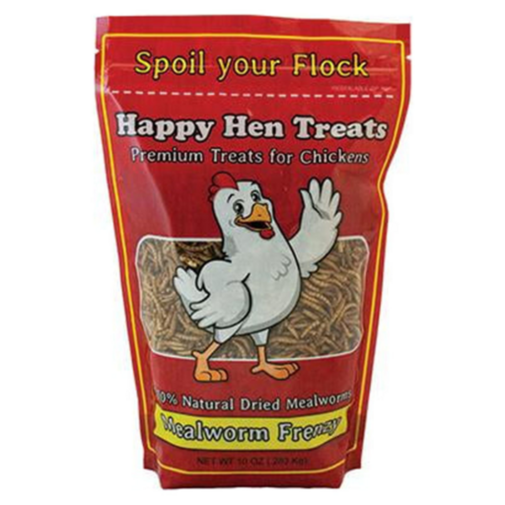 Happy Hen Treats Happy Hen Mealworm Frenzy for Chickens 10 oz