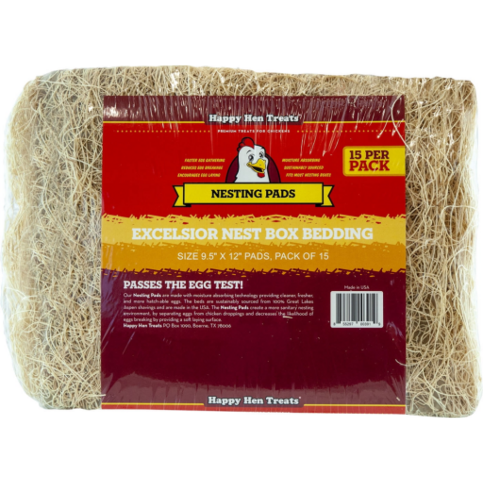 Happy Hen Treats Happy Hen Treats Poultry Nesting Pads 9.5 X 12 in. - Pack of 15