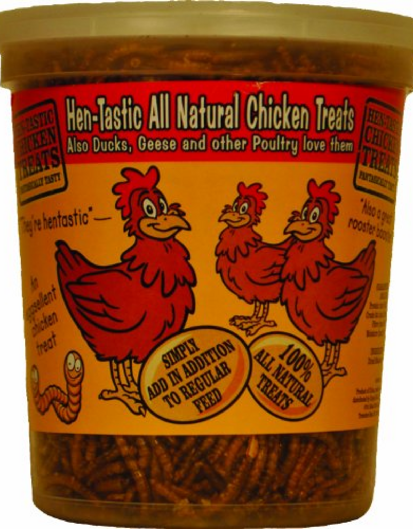 Unipet HENTASTIC MEALWORMS TO GO CHICKEN TREAT  6OZ