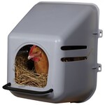 Miller LITTLE GIANT PLASTIC WALL MOUNT NESTING BOX GRAY