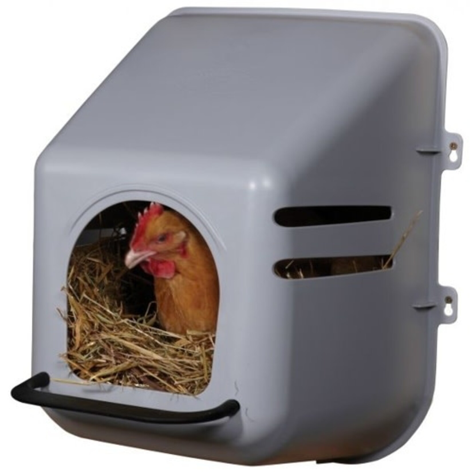 Miller LITTLE GIANT PLASTIC WALL MOUNT NESTING BOX GRAY