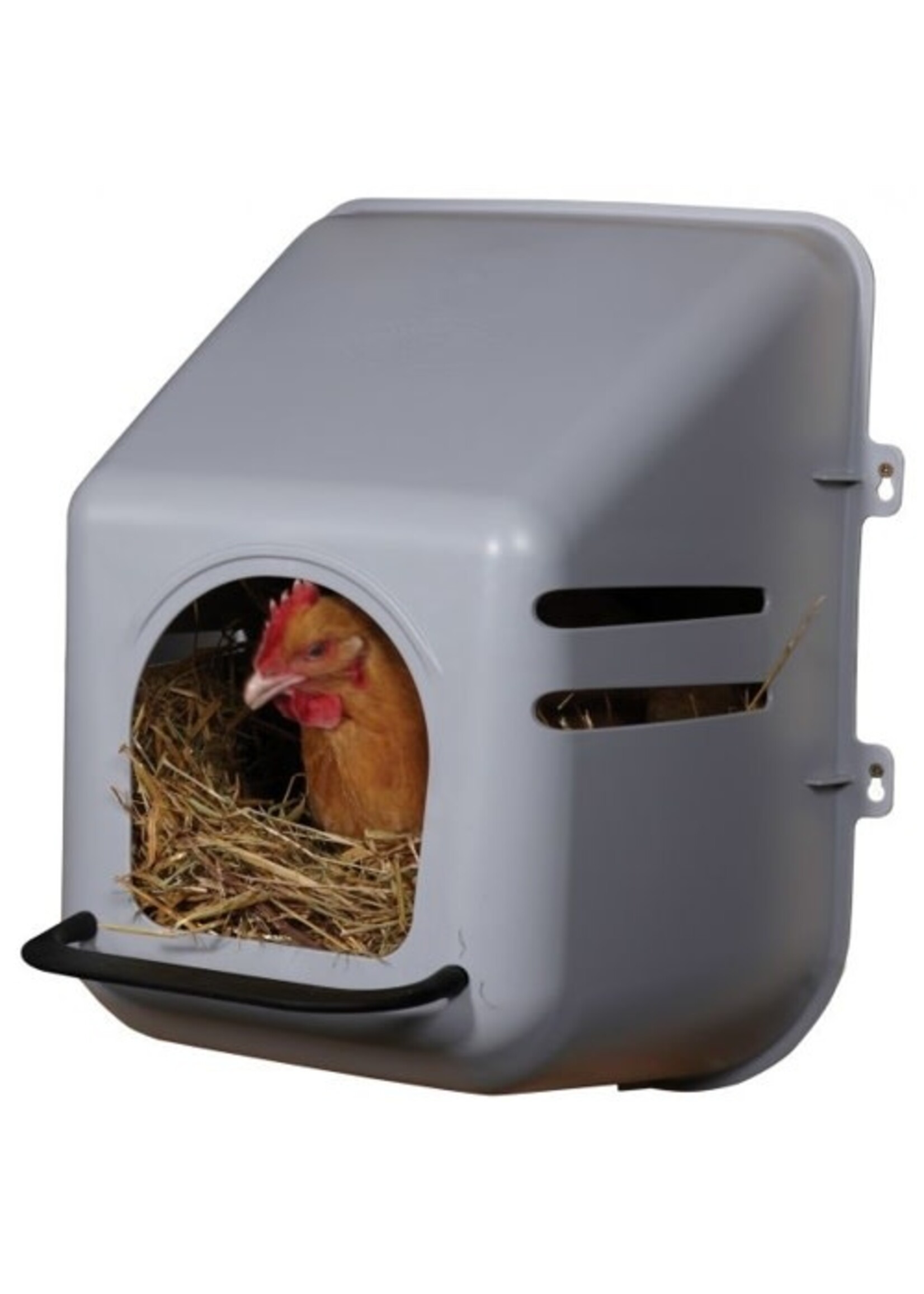 Miller LITTLE GIANT PLASTIC WALL MOUNT NESTING BOX GRAY