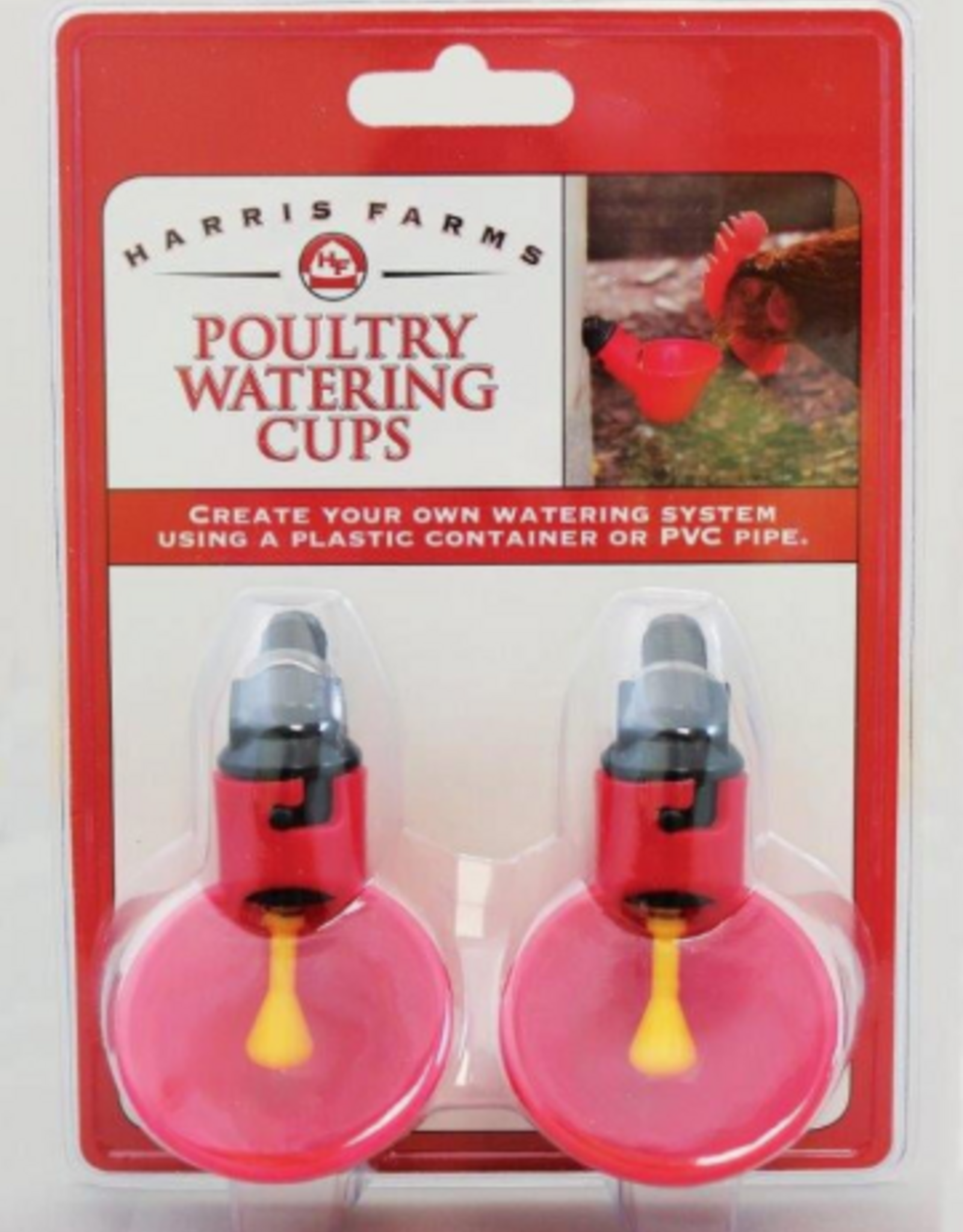 Harris Farms Harris Farms Poultry Drinker Waterer Cup 2 pack for Chickens