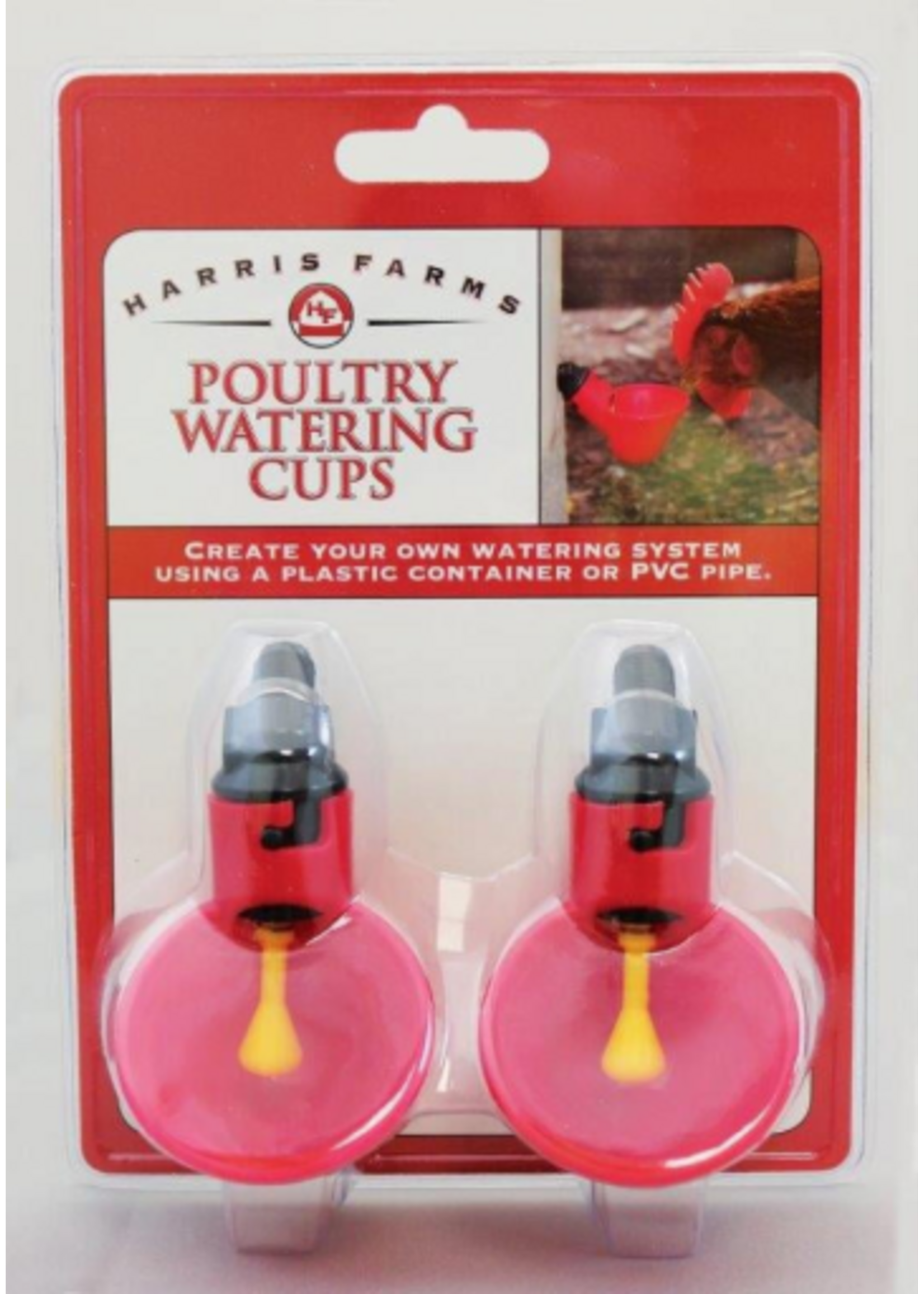 Harris Harris Poultry Drinker Waterer Cup 2 pack for Chickens