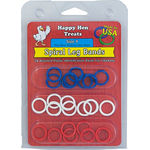Durvet POULTRY SPIRAL LEG BANDS ASSORTED SIZE 9/24 PACK