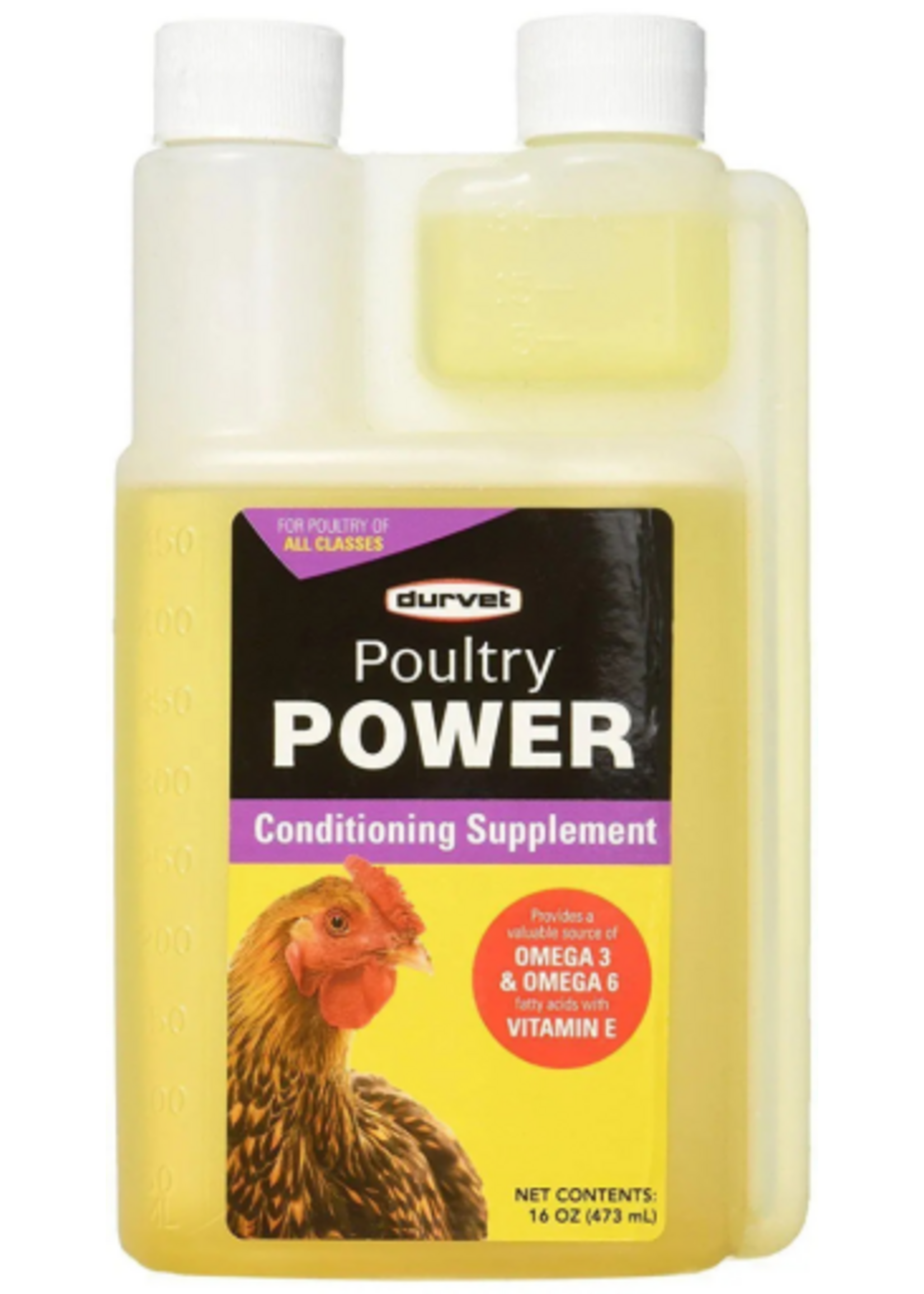 Durvet Durvet Poultry Power Conditioning Supplement Omega 3 6 - 16 oz.