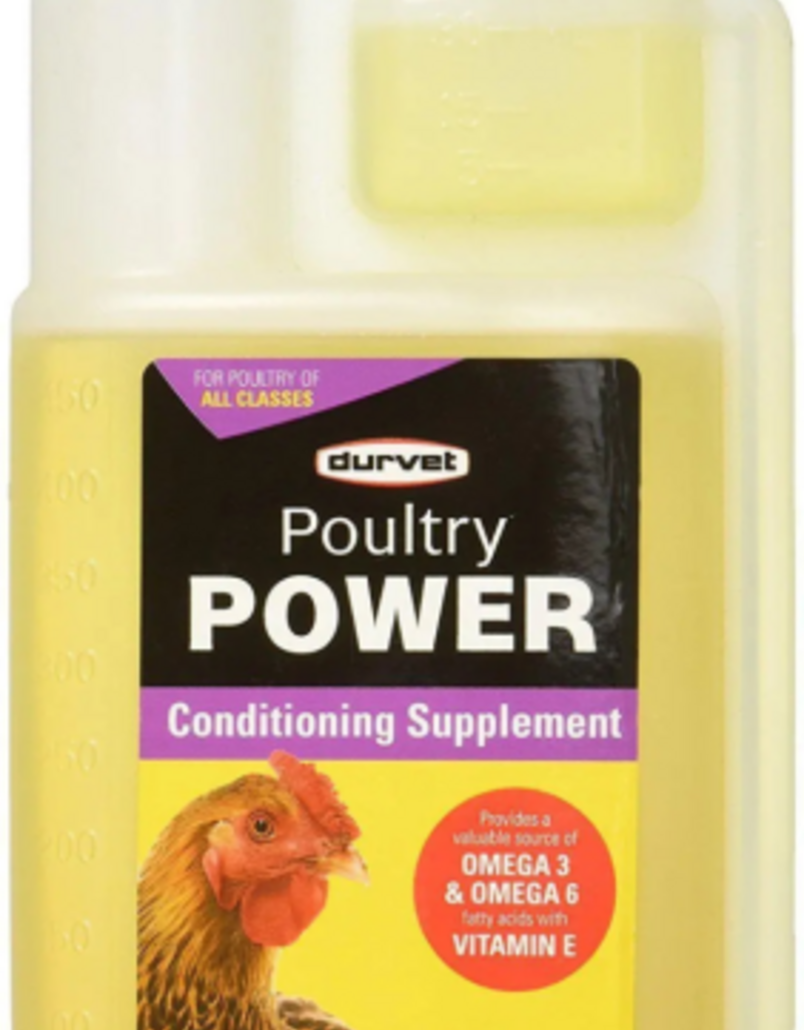 Durvet Durvet Poultry Power Conditioning Supplement Omega 3 6 - 16 oz.