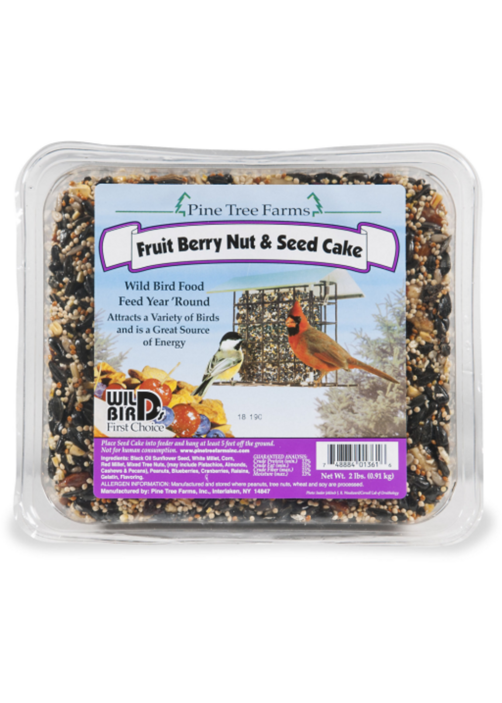 Pine Tree Farms Pine Tree Farms Fruit Berry Nut & Seed Cake 2lb