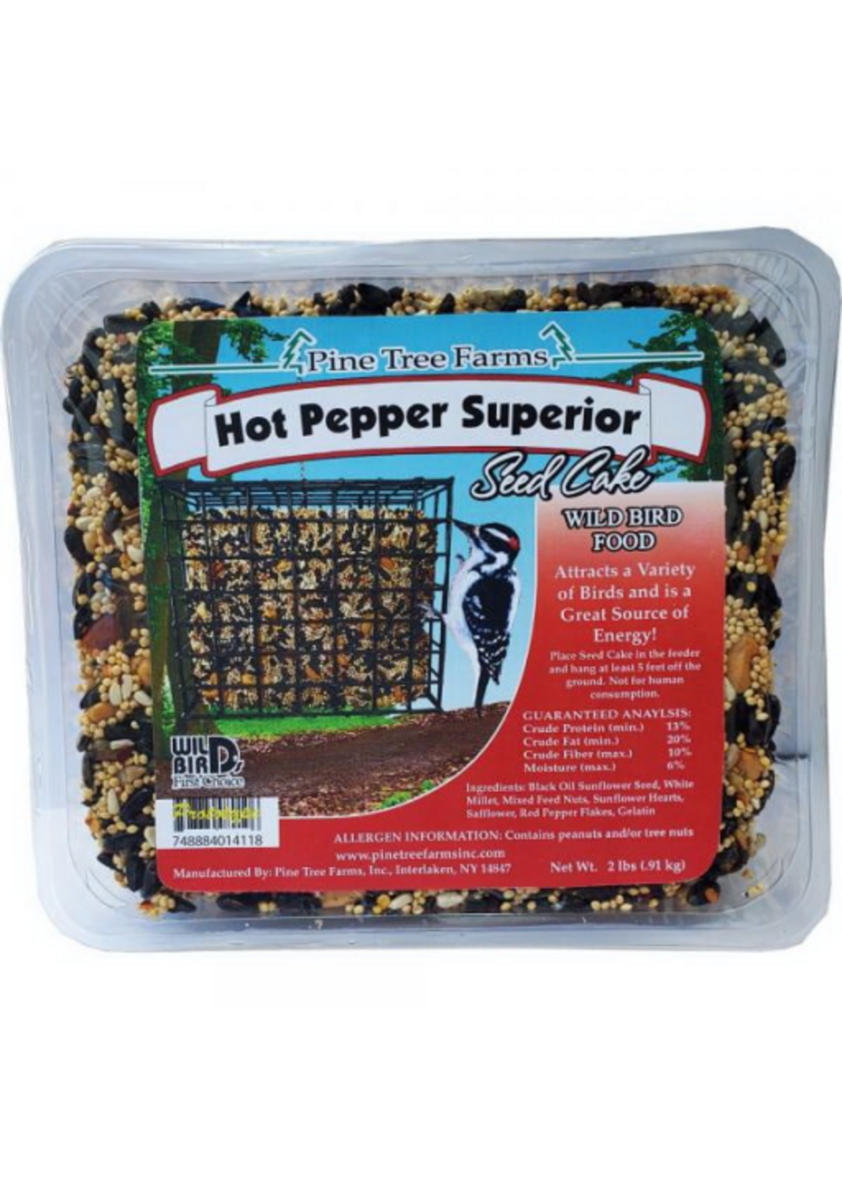 Pine Tree Farms Pine Tree Farms Hot Pepper Superior Seed Cake 2lbs