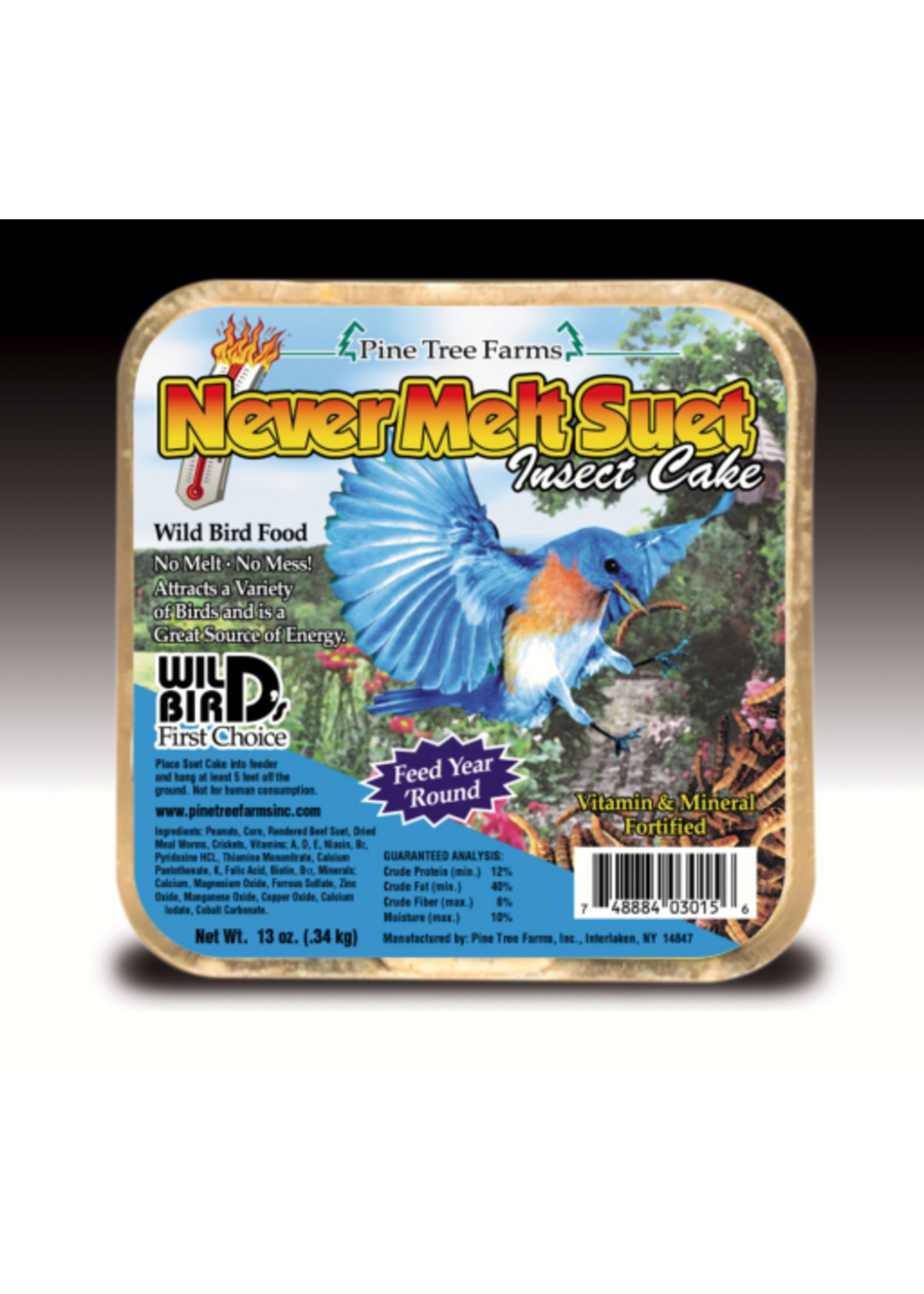 Pine Tree Farms Pine Tree Farms INSECT SUET CAKE 13 OZ