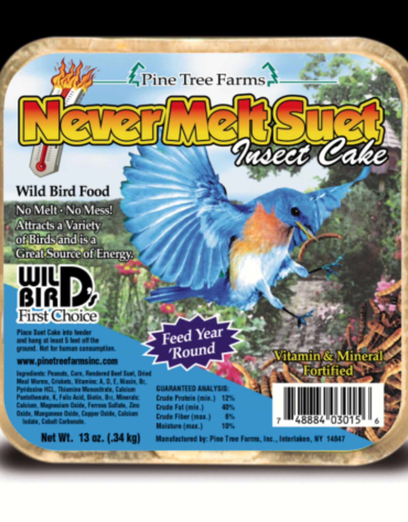 Pine Tree Farms Pine Tree Farms INSECT SUET CAKE 13 OZ