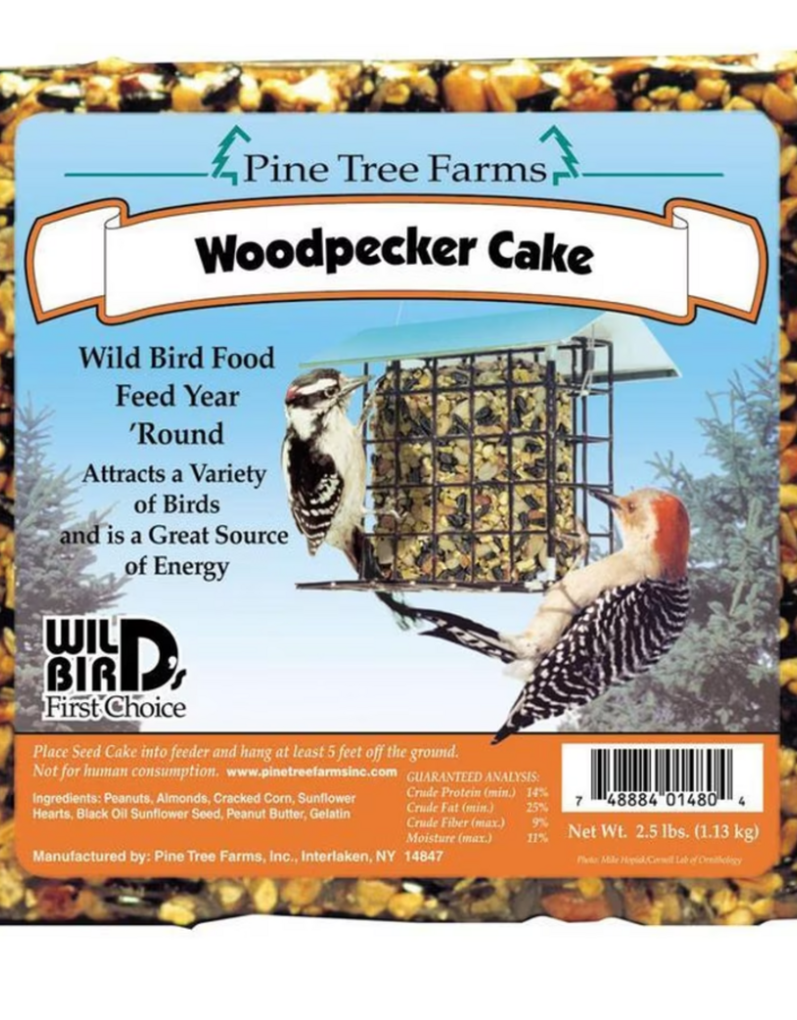 Pine Tree Farms Pine Tree Farms Woodpecker Seed Cake 2.5 lb