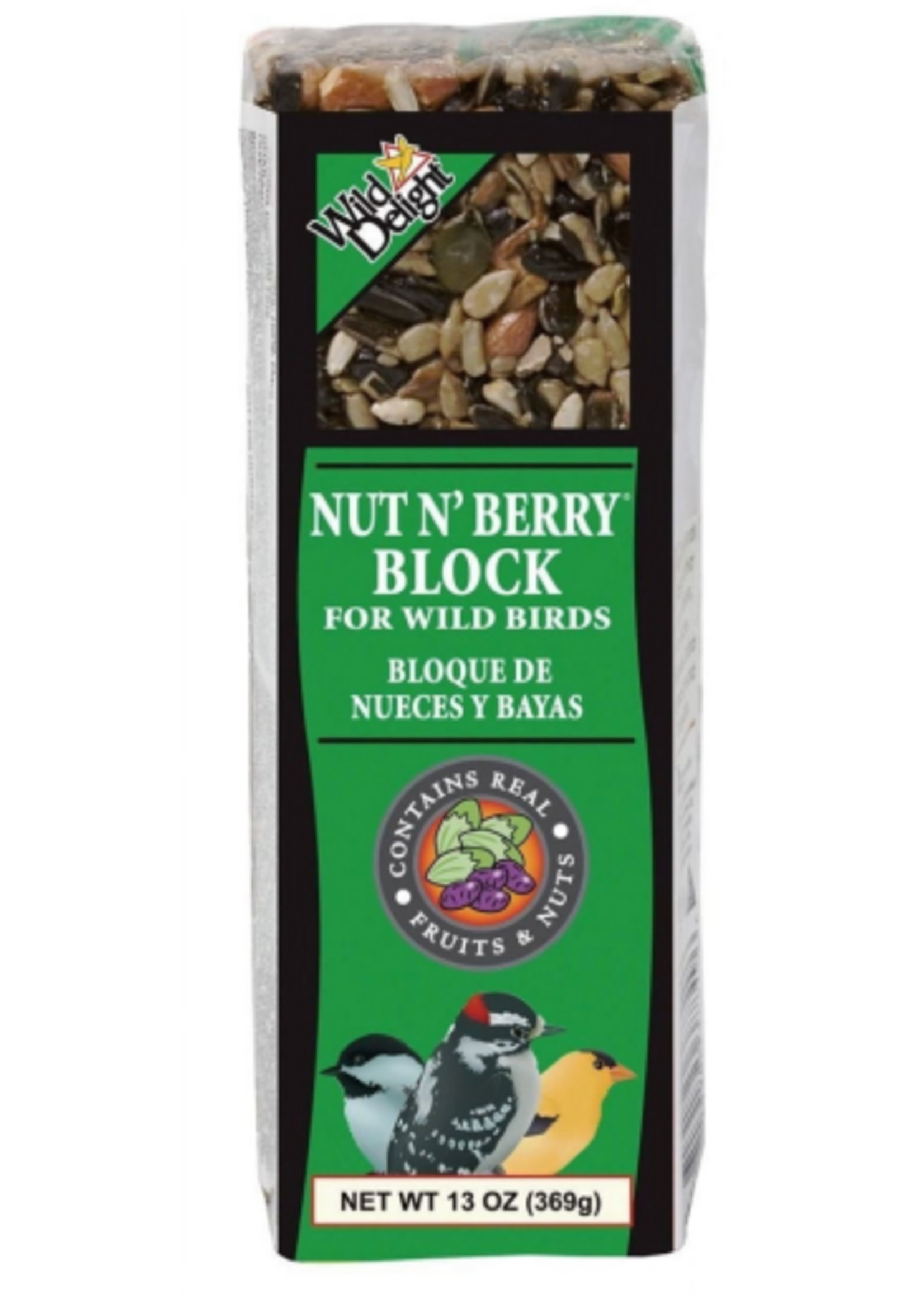 Wild Delight Wild Delight Nut 'N Berry Bird Seed Block - 13 oz.