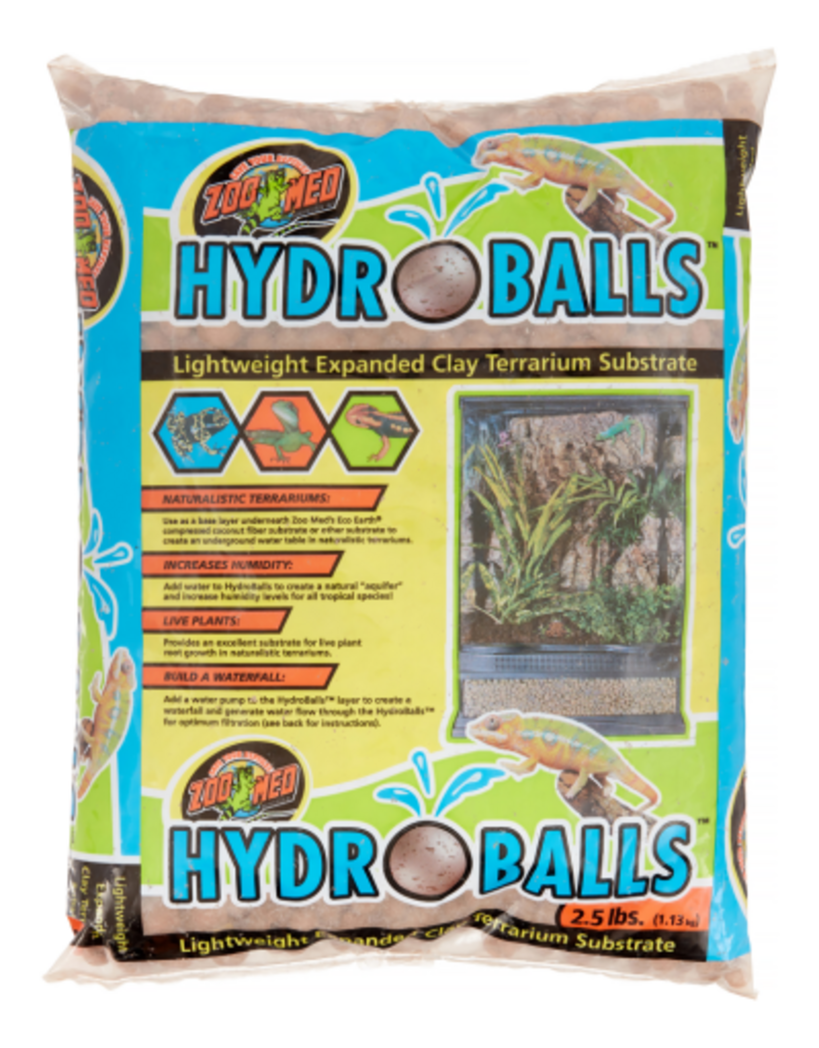 Zoo Med Zoo Med HydroBalls Lightweight Expanded Clay Terrarium Substrate - 2.5 lbs