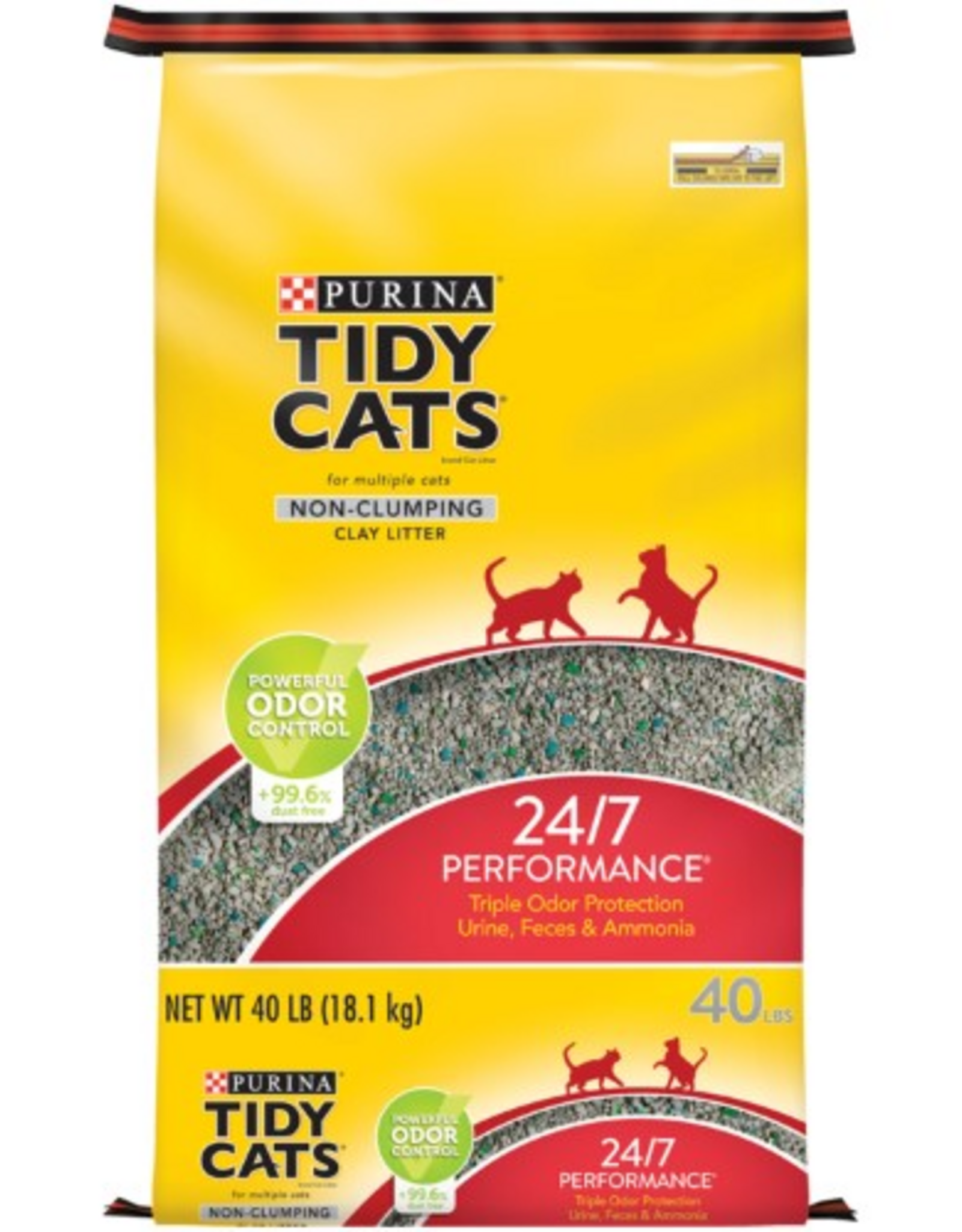 Nestle Purina TIDY CATS LITTER 24/7 PERFORMANCE RED BAG 40LBS