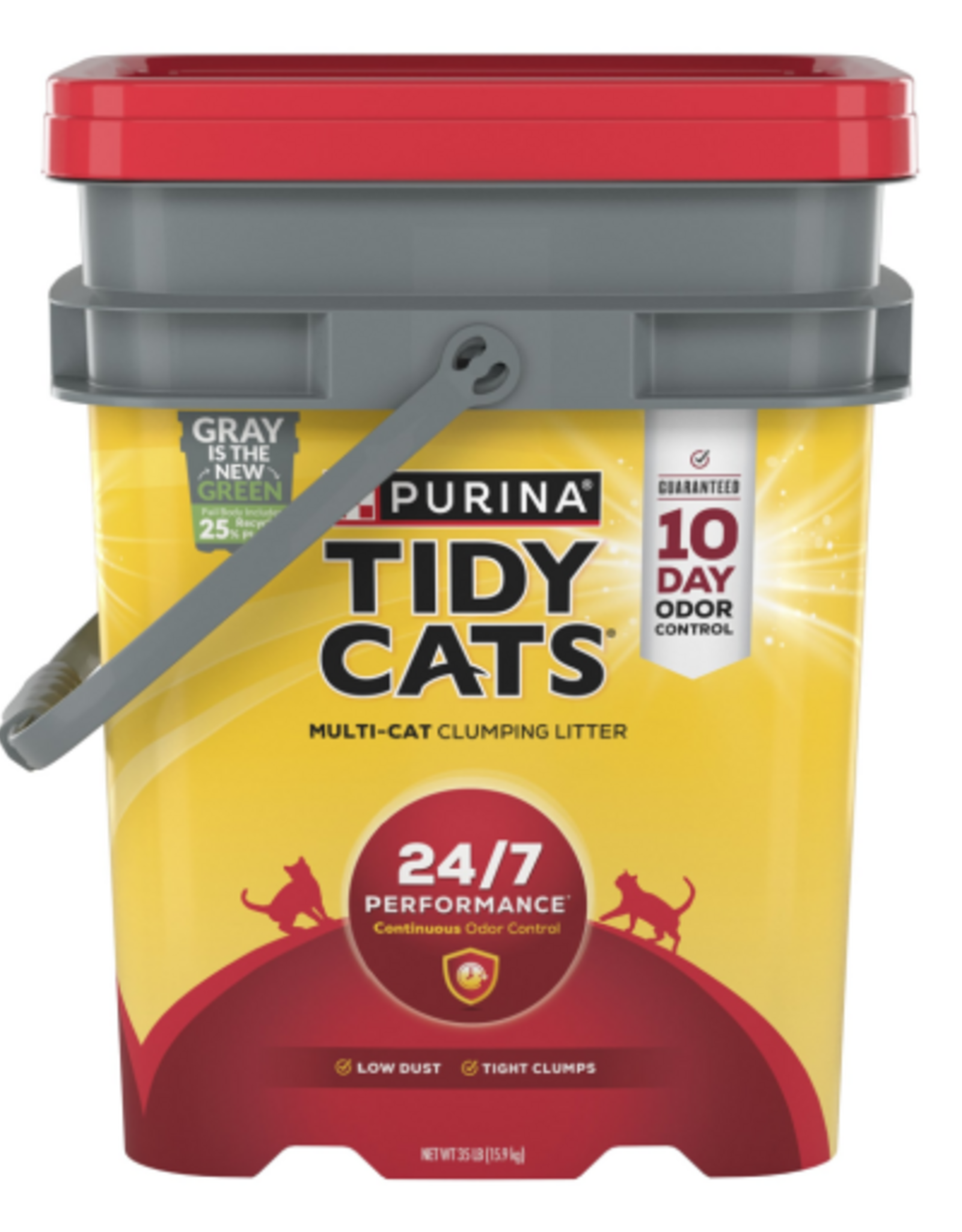 Nestle Purina TIDY CATS LITTER 24/7 PERFORMANCE RED PAIL 35LBS