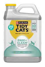 Nestle Purina TIDY CATS LITTER FREE & CLEAN UNSCENTED JUG 20LBS