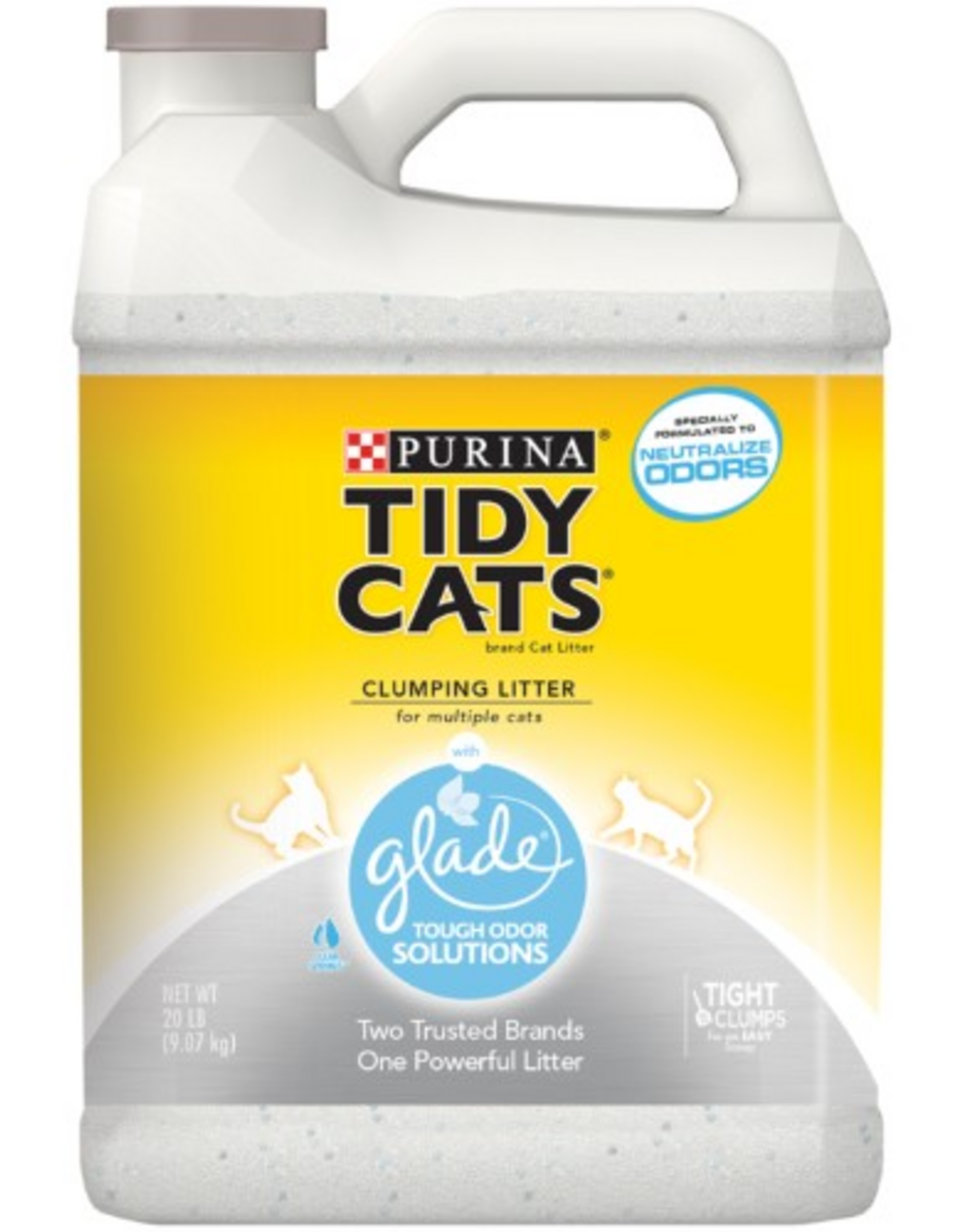 Nestle Purina TIDY CATS LITTER GLADE ODOR SOLUTION SCOOP JUG 20LBS