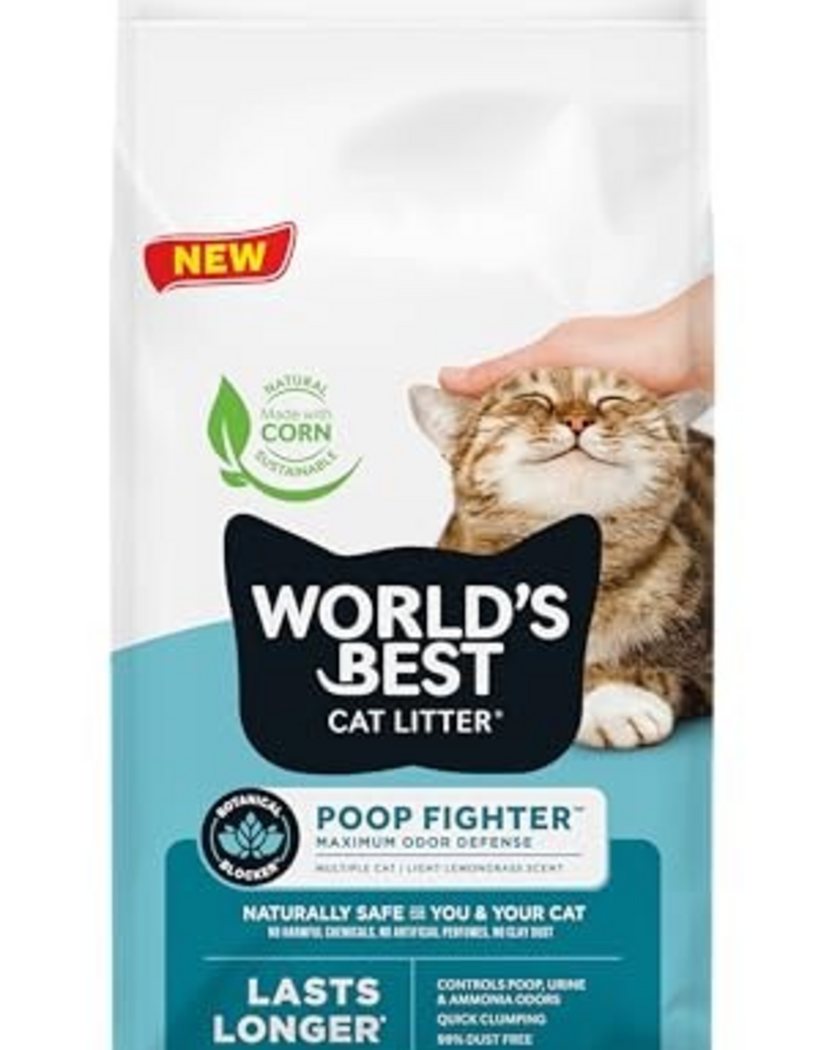 World's Best Cat Litter World's Best Cat Litter Poop Fighter Maximum Odor Defense - 15 lbs