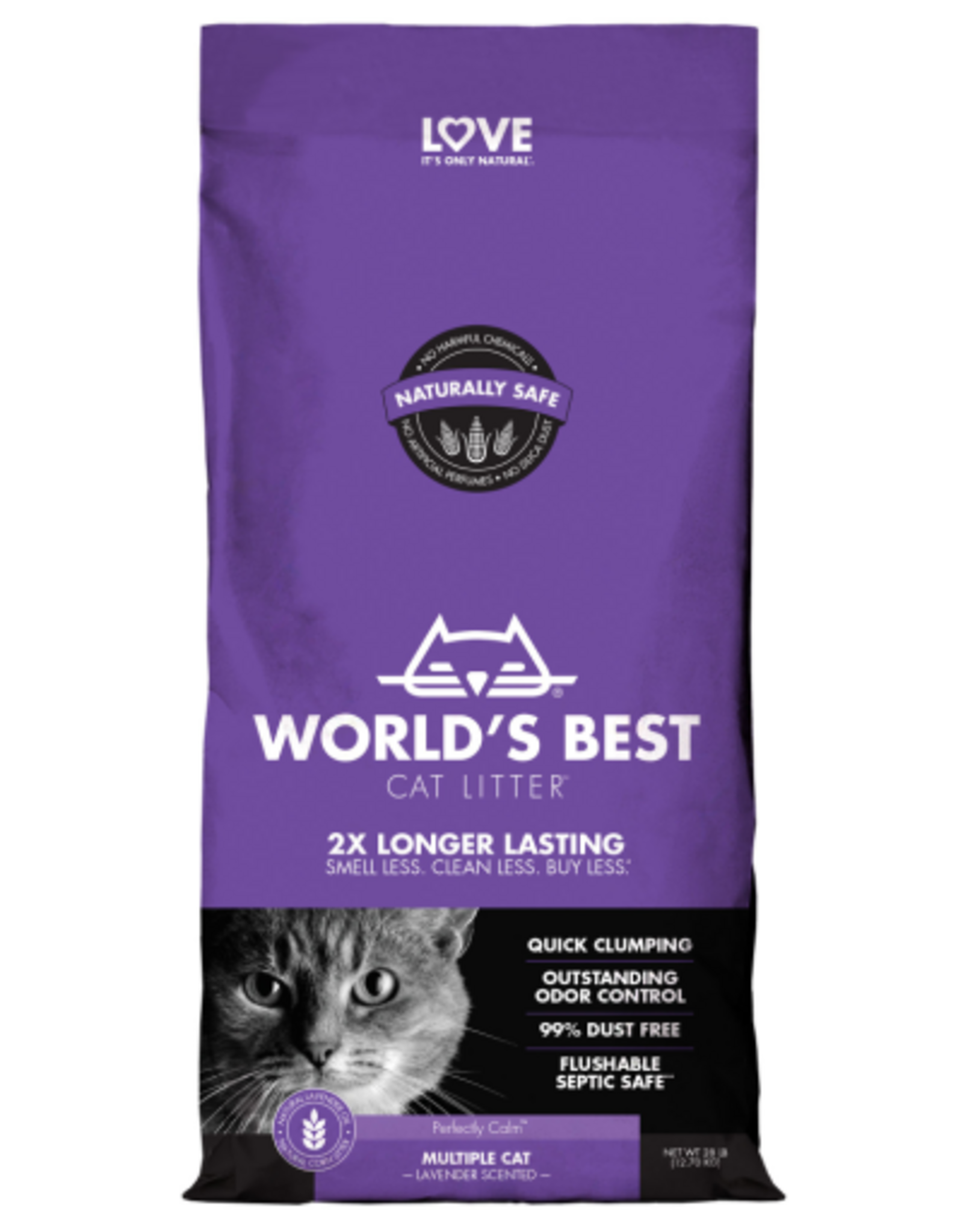 World's Best Cat Litter World's Best Cat Litter Multiple Cat Formula Lavender Scented - 28 lbs