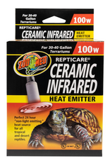 Zoo Med Zoo Med Ceramic Infrared Heat Emitter for Reptiles 100 Watts
