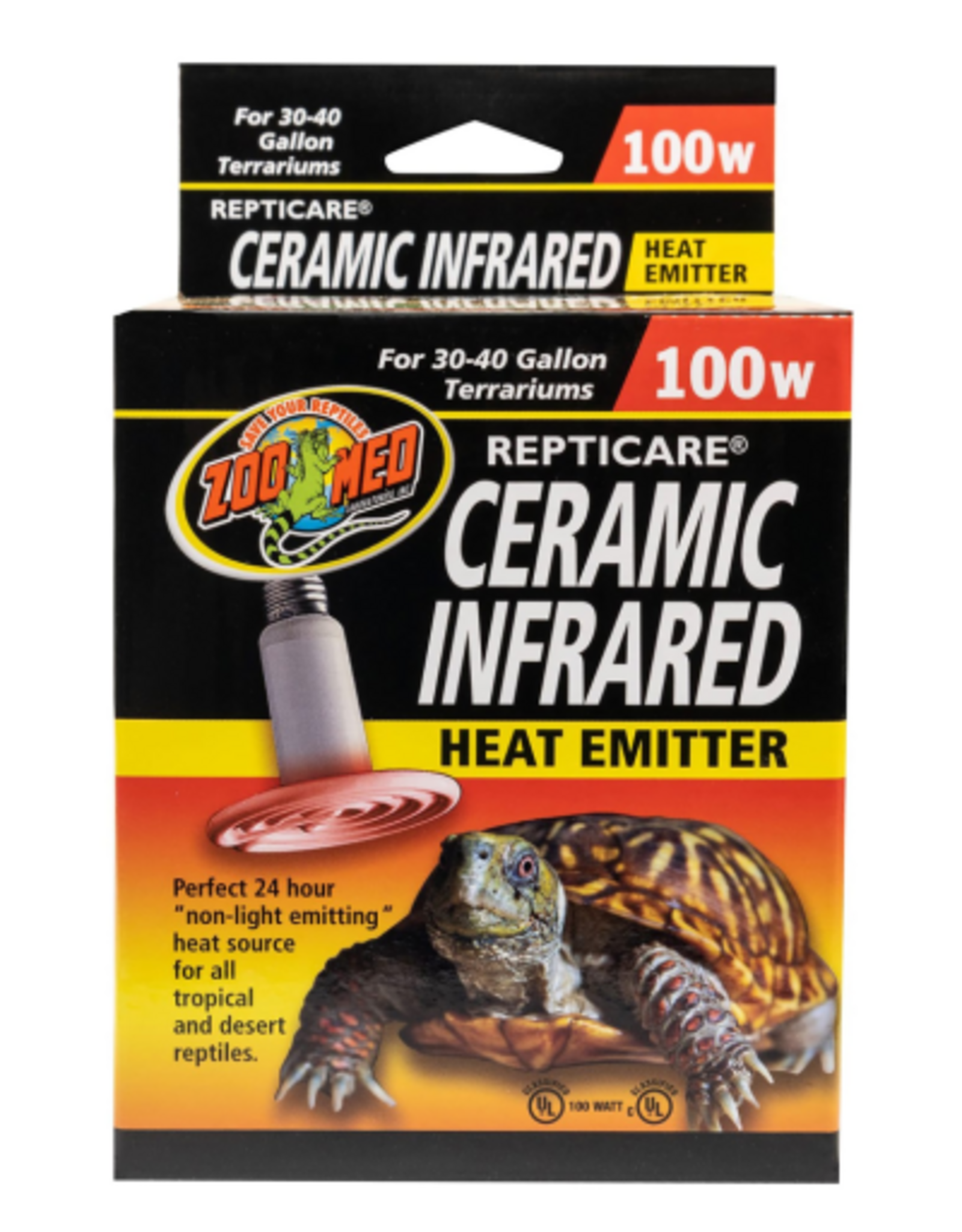 Zoo Med Zoo Med Ceramic Infrared Heat Emitter for Reptiles 100 Watts