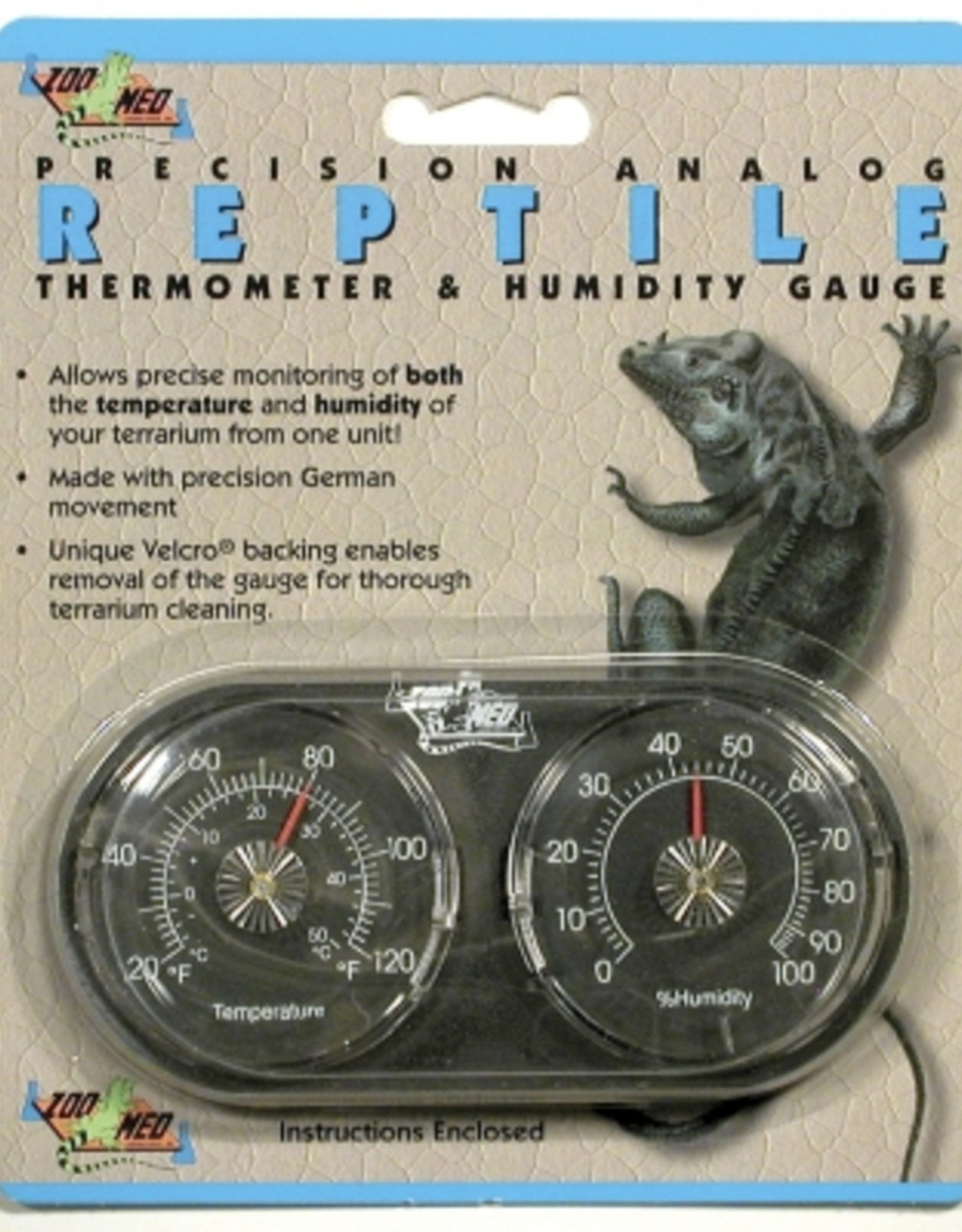 Zoo Med Zoo Med Precision Analog Reptile Thermometer & Humidity Gauge