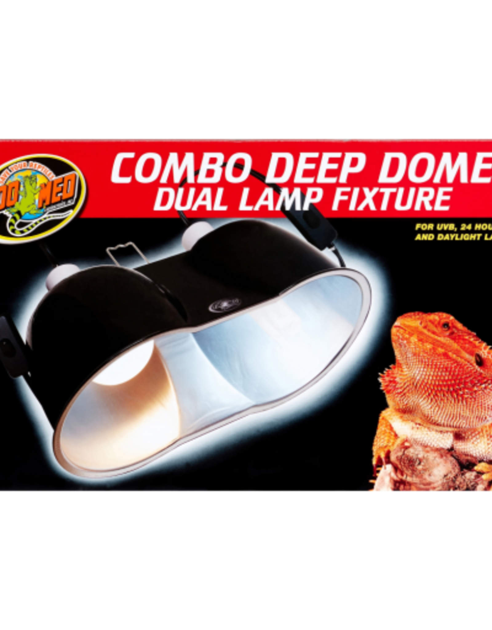 Zoo Med Zoo Med Combo Deep Dome Dual Lamp Fixture