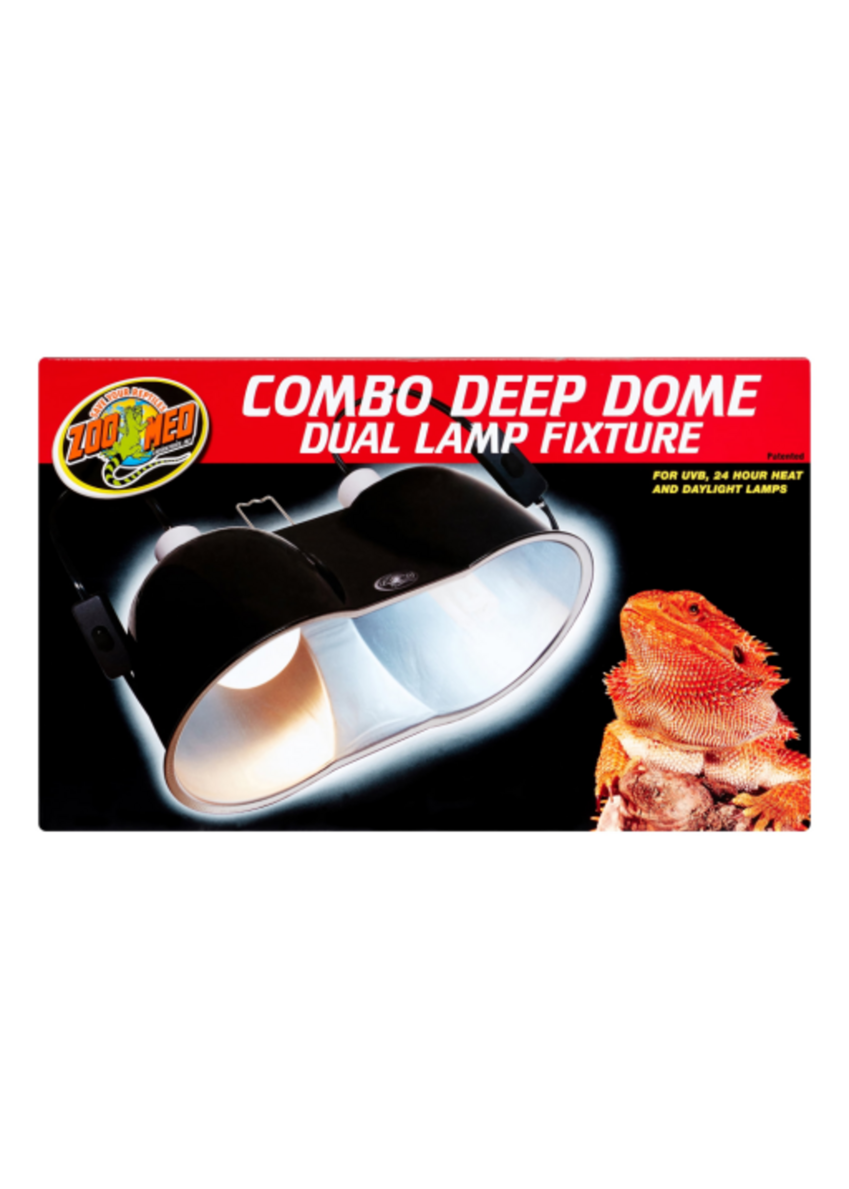 Zoo Med Zoo Med Combo Deep Dome Dual Lamp Fixture