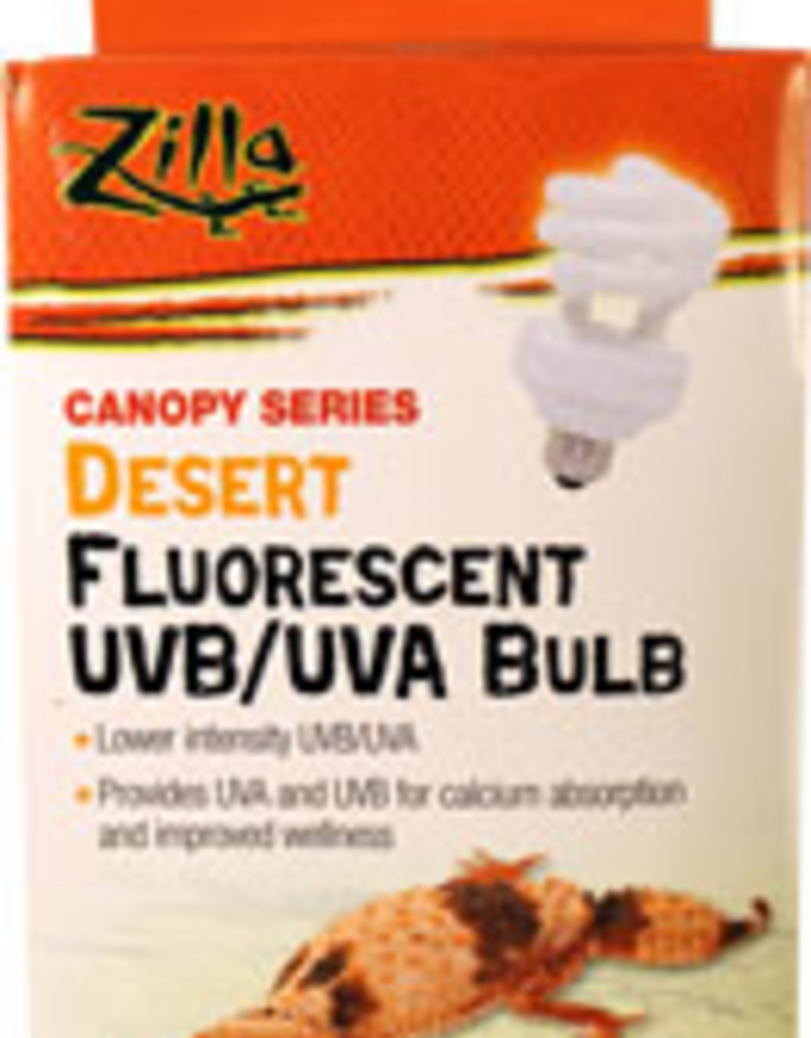 Zilla Zilla Canopy Series Fluorescent UVB/UVA Bulbs Desert - 20 W