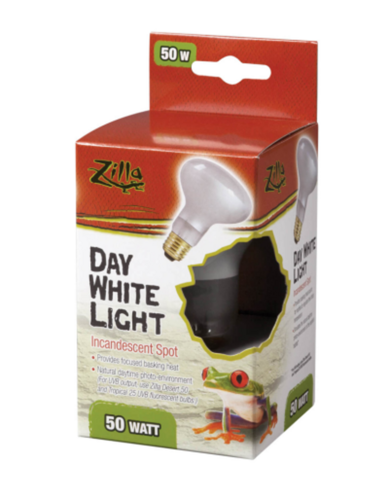 Zilla Zilla Reptile Terrarium Heat Lamps Incandescent Bulb  White Spot - 50 Watts