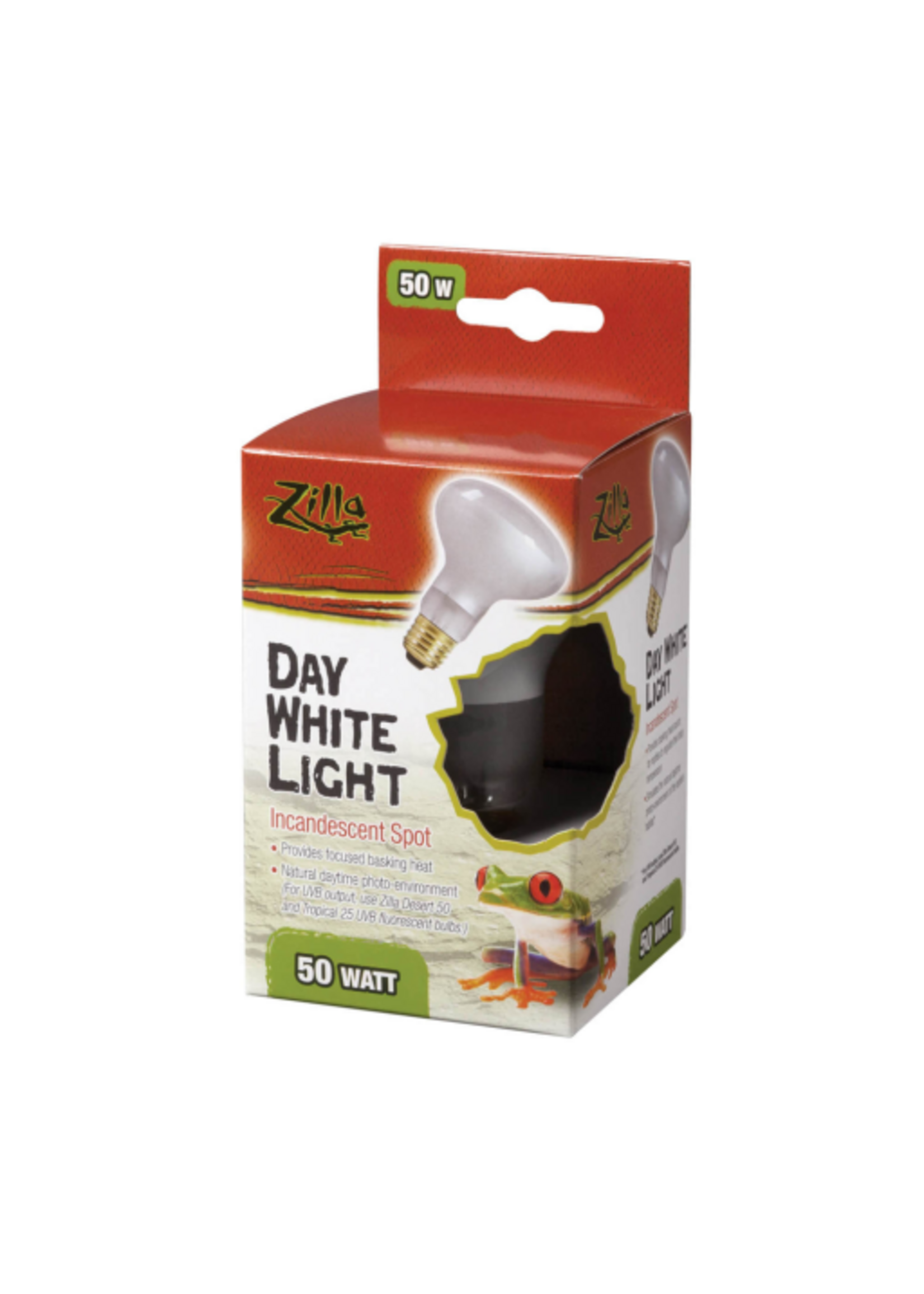 Zilla Zilla Reptile Terrarium Heat Lamps Incandescent Bulb  White Spot - 50 Watt