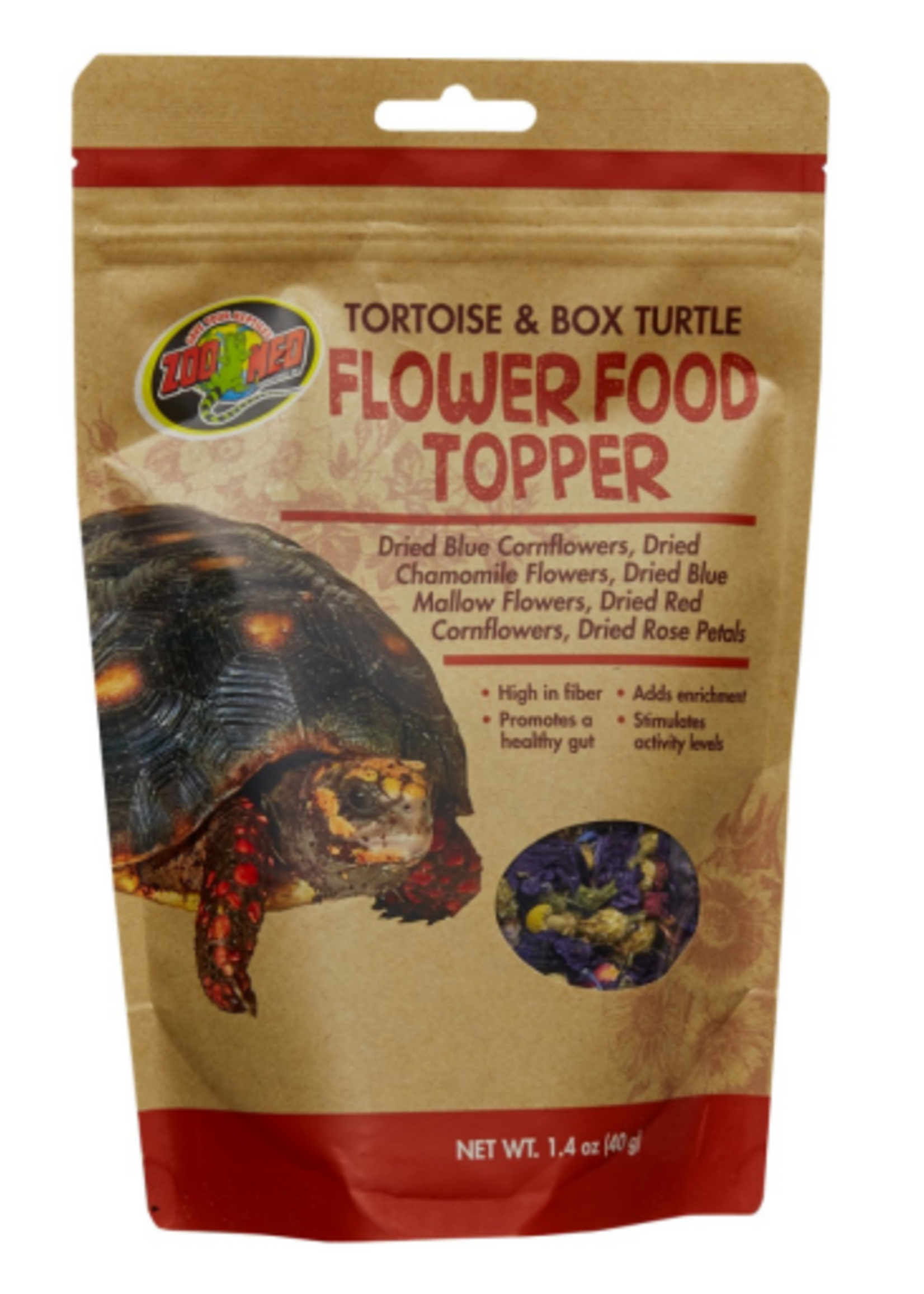 Zoo Med Zoo Med Tortoise & Box Turtle Flower Food Topper - 1.4 oz