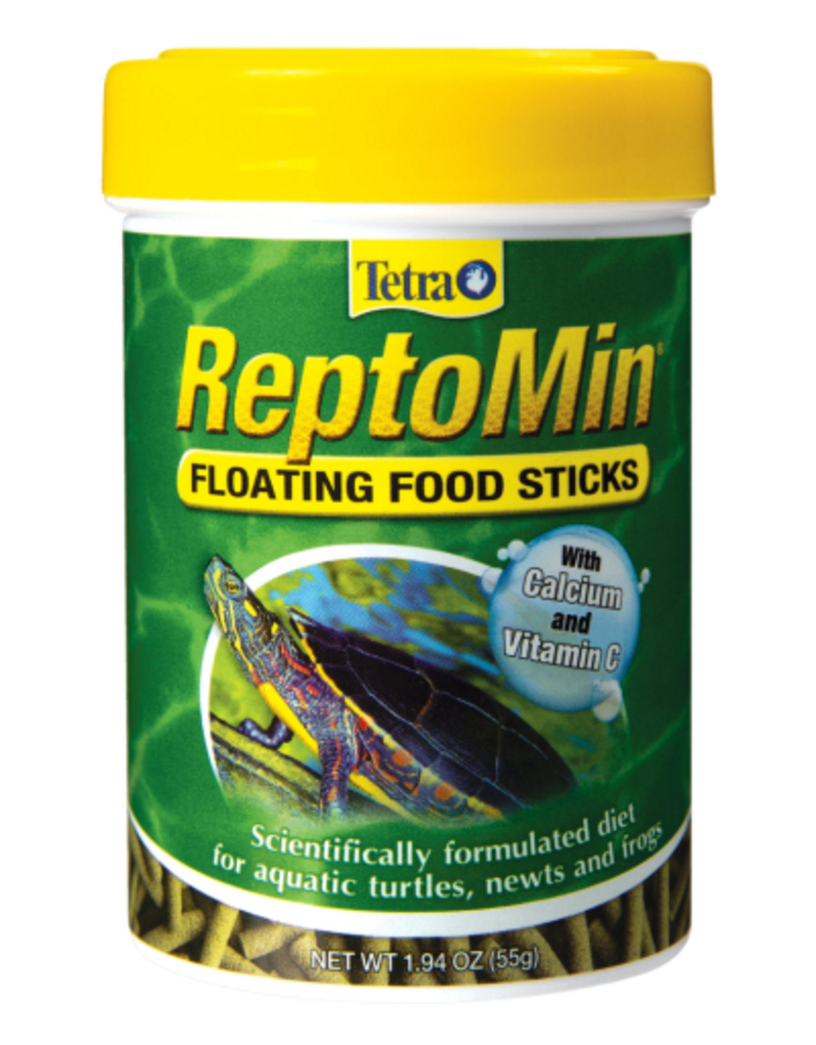 Tetra Tetra ReptoMin Floating Food Sticks for Aquatic Turtles Newts & Frogs - 1.94 oz.
